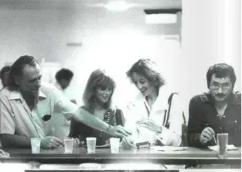 Els escriptors Charles Bukowski i Jörg Fauser junts